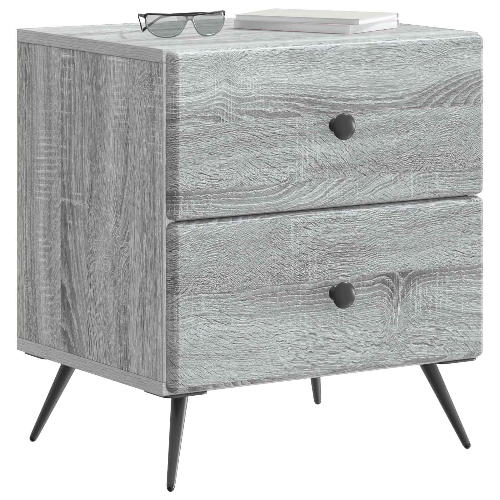 Noćni ormar Siva sonoma 43 x 34,5 x 47,5 cm Konstruirano drvo