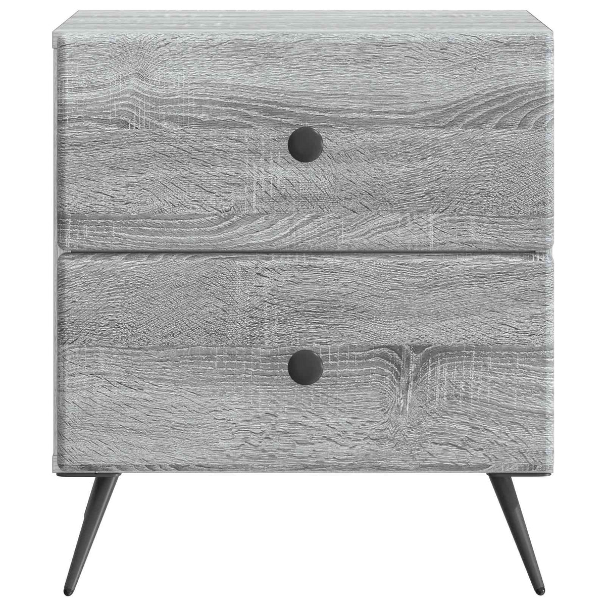 Noćni ormar s ladicama 2 pcs Siva sonoma 43 x 34,5 x 47,5 cm