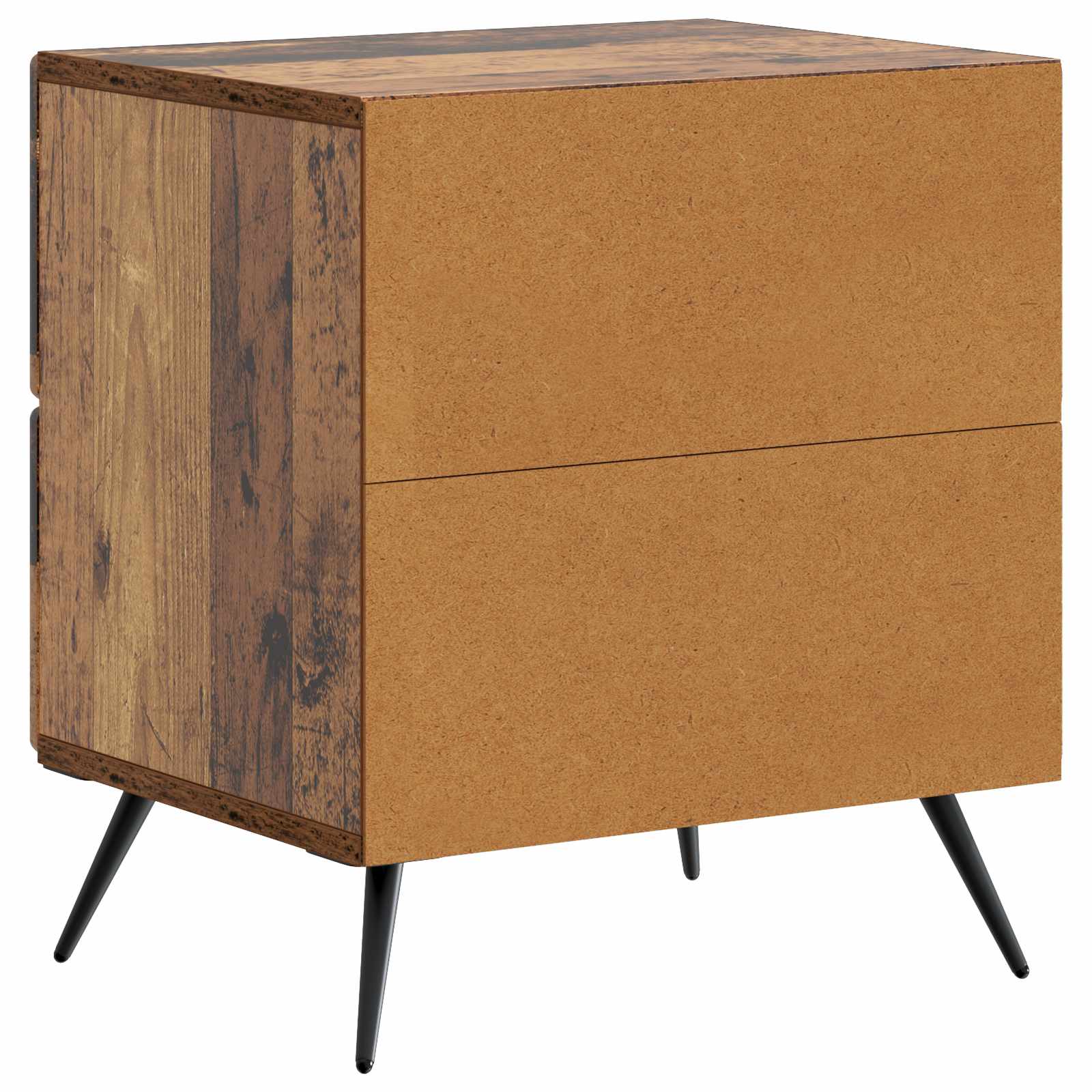 Noćni ormar s ladicama 2 pcs Staro drvo 43 x 34,5 x 47,5 cm
