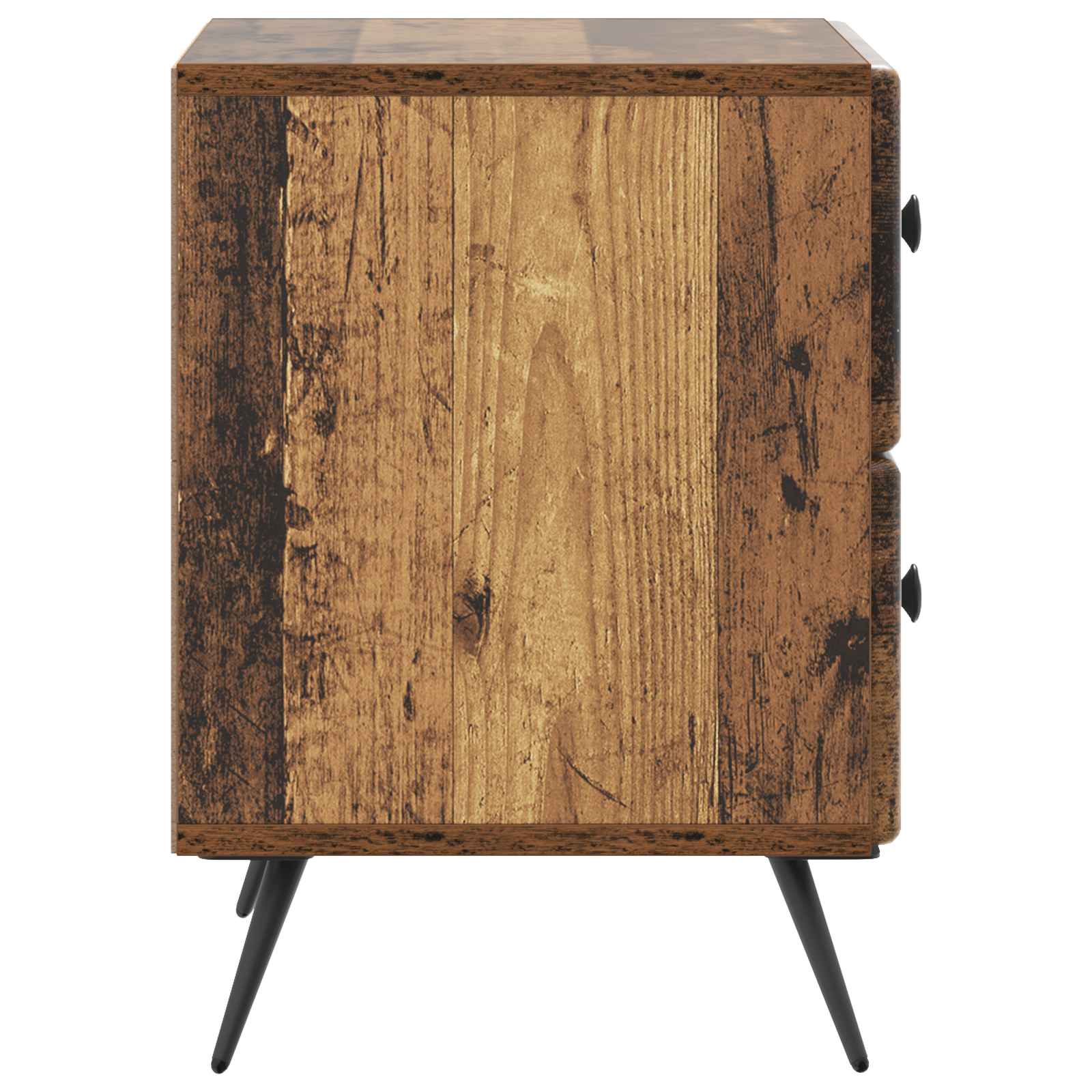 Noćni ormar s ladicama 2 pcs Staro drvo 43 x 34,5 x 47,5 cm