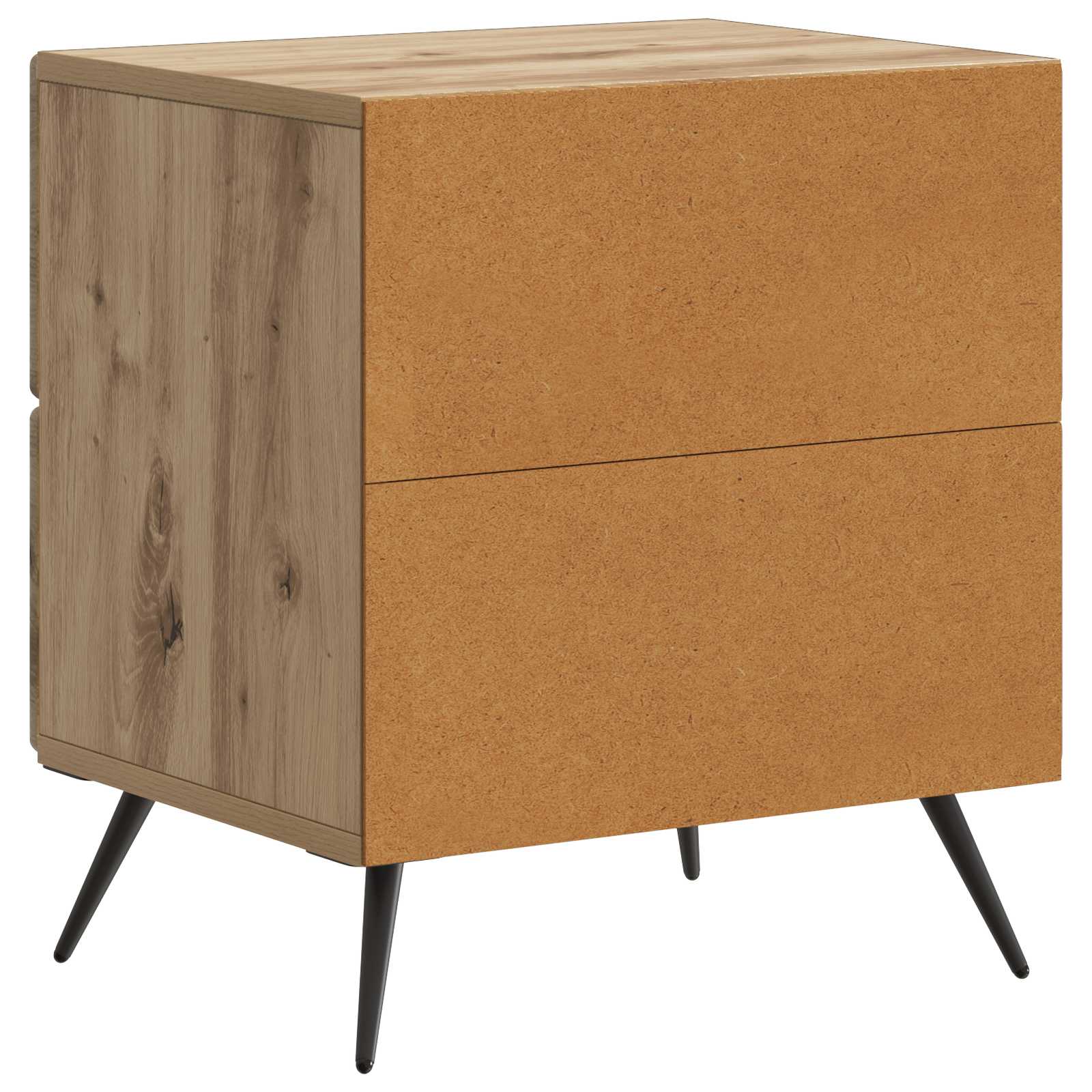 Noćni ormar s ladicama 2 pcs Hrast artisan 43 x 34,5 x 47,5 cm