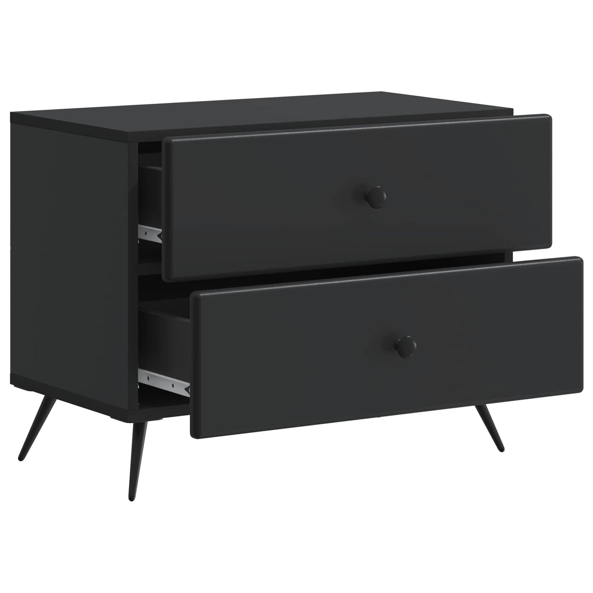 Noćni ormar Crna 62 x 34,5 x 47,5 cm Konstruirano drvo