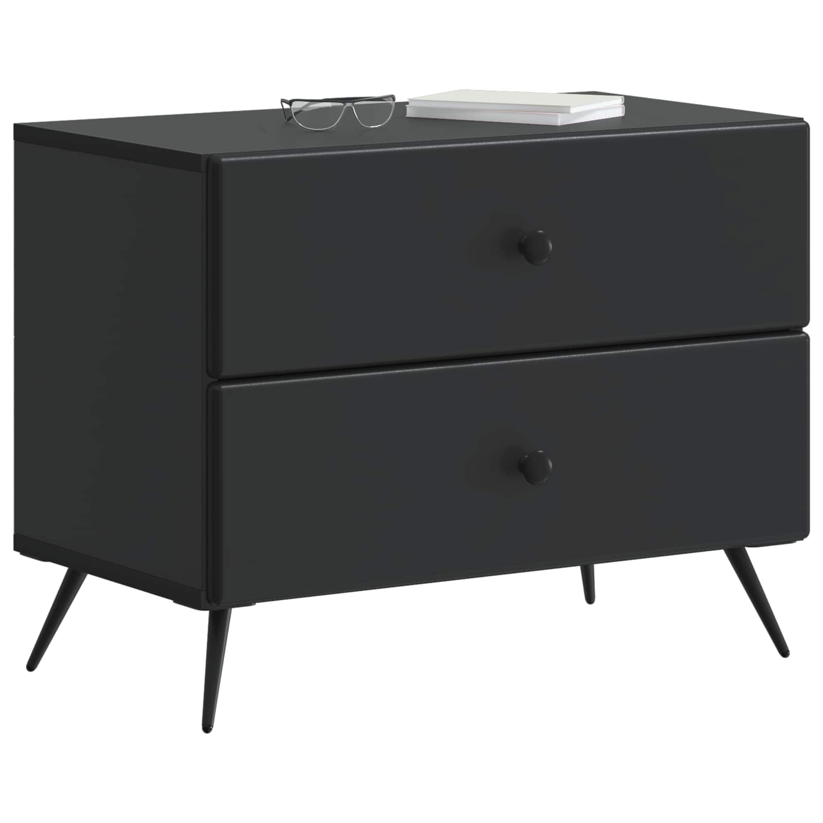 Noćni ormar Crna 62 x 34,5 x 47,5 cm Konstruirano drvo