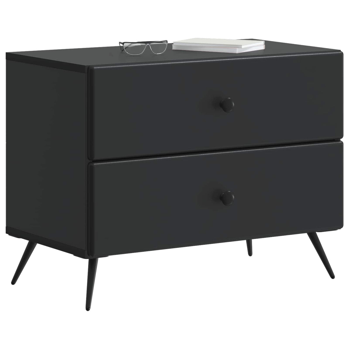 Noćni ormar Crna 62 x 34,5 x 47,5 cm Konstruirano drvo