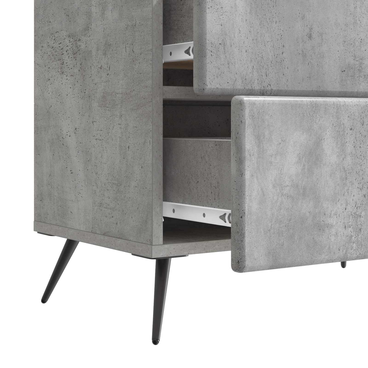 Noćni ormar Betonska siva 62 x 34,5 x 47,5 cm Konstruirano drvo