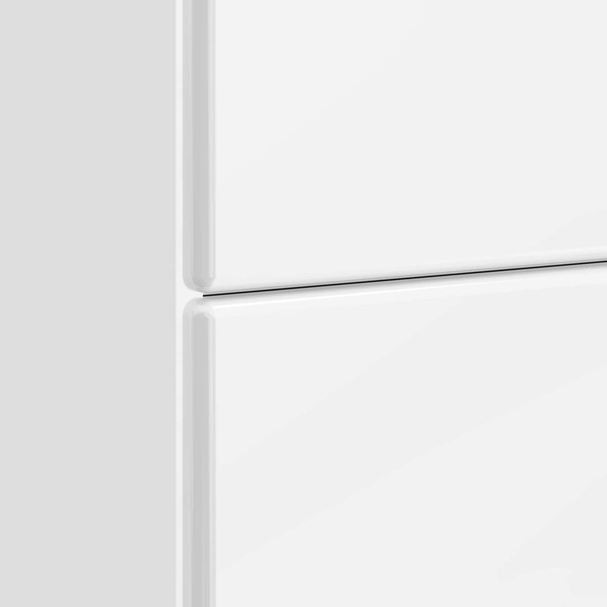 Noćni ormar s ladicama Bijela visokog sjaja 62 x 34,5 x 47,5 cm