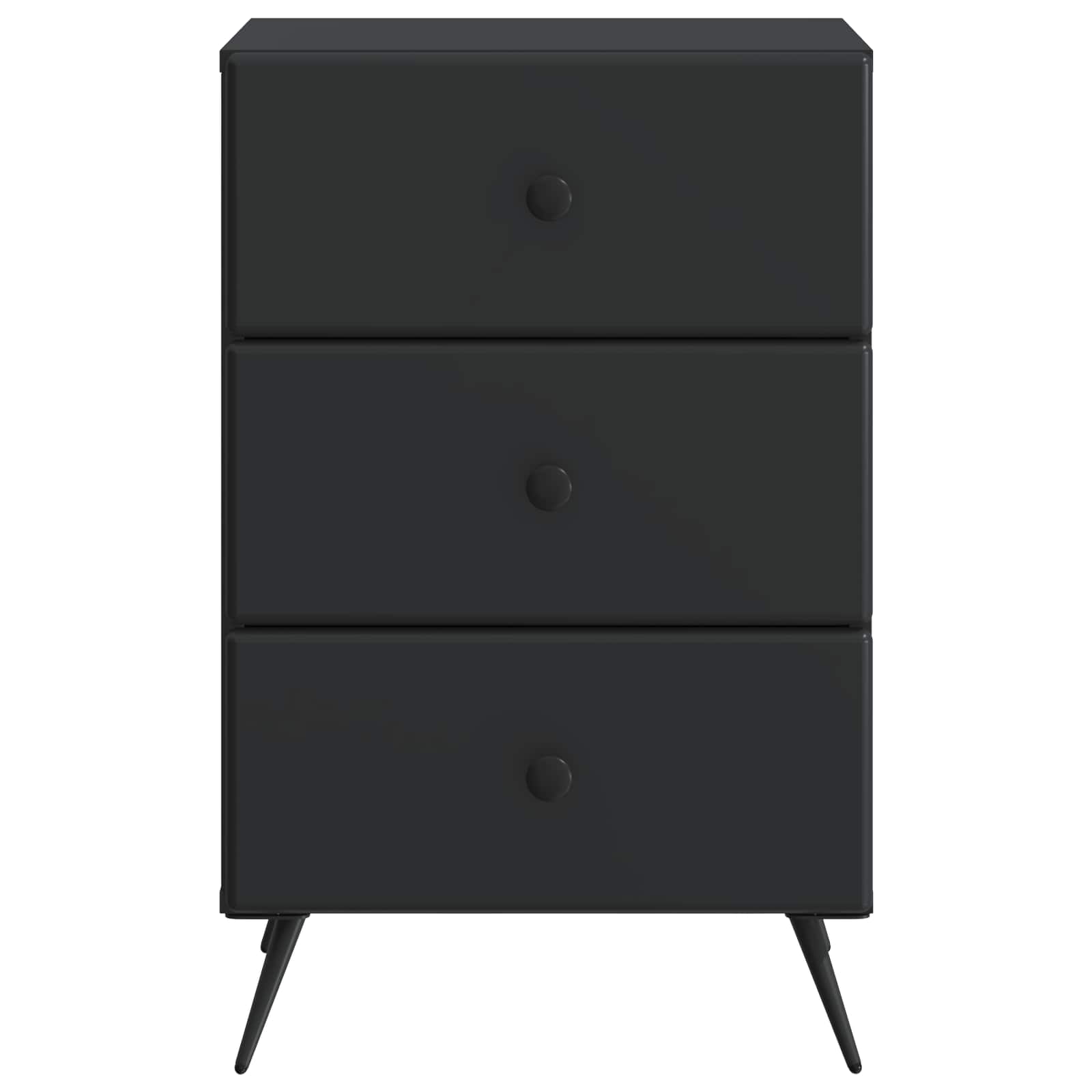 Noćni ormar s ladicama Crna 43 x 41 x 66,5 cm Konstruirano drvo