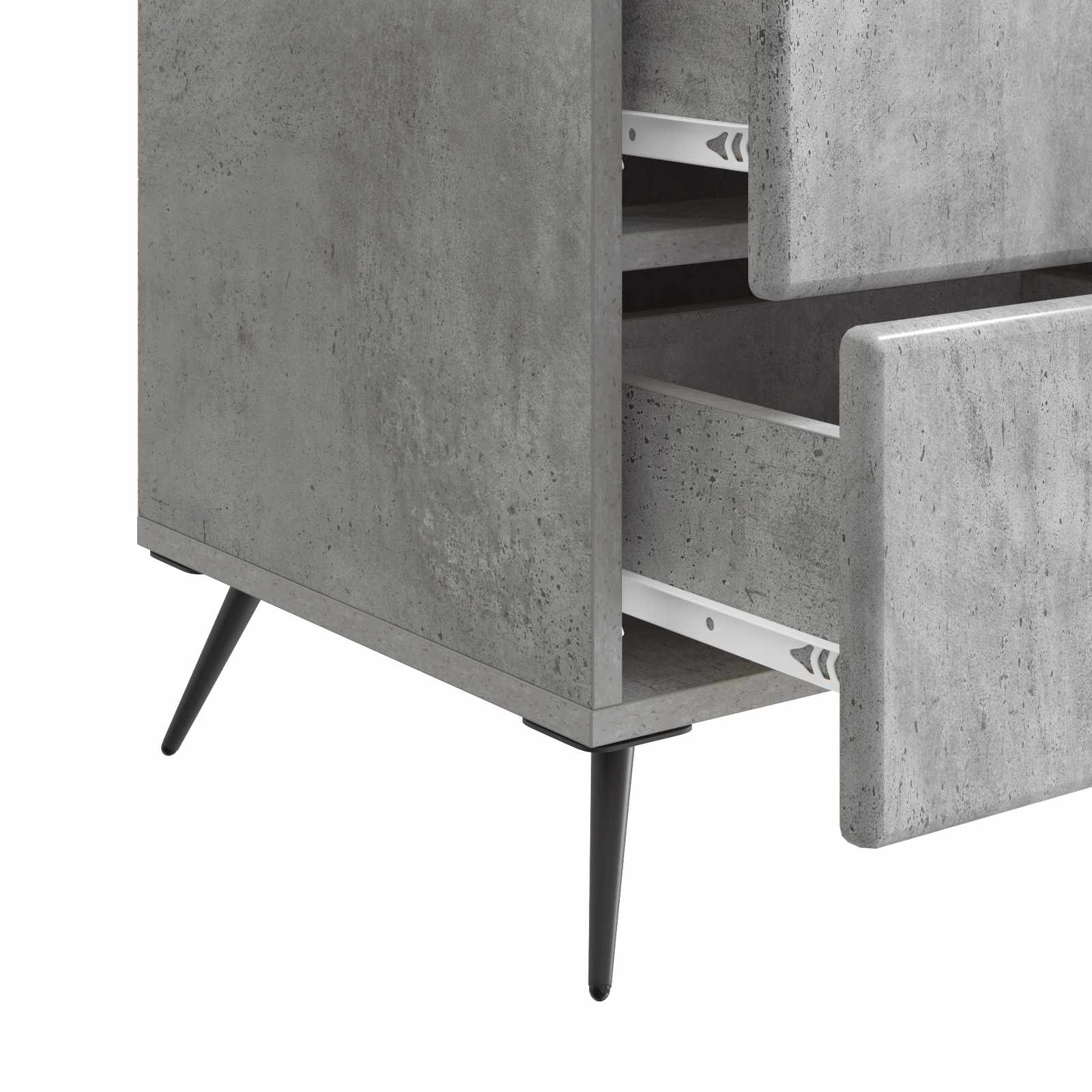 Noćni ormar Betonska siva 43 x 41 x 66,5 cm Konstruirano drvo