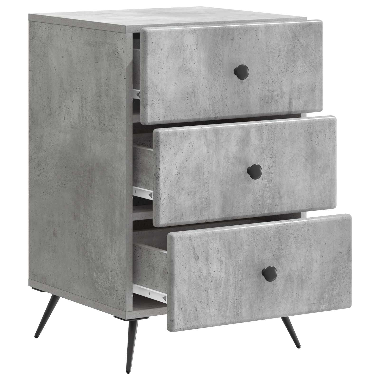 Noćni ormar Betonska siva 43 x 41 x 66,5 cm Konstruirano drvo
