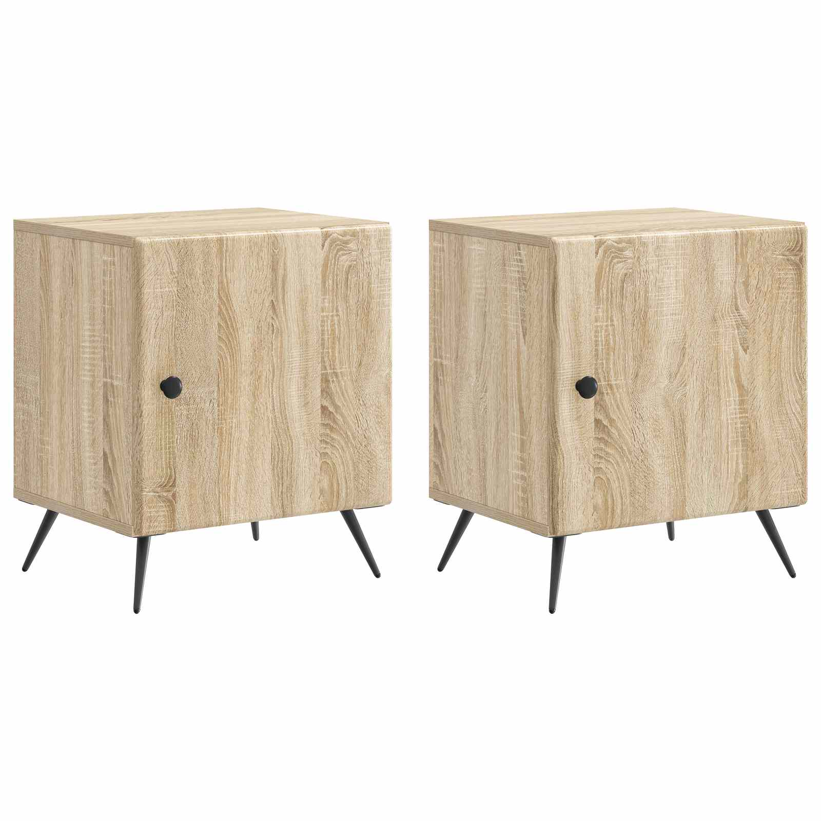 Noćni ormar 2 pcs Hrast sonoma 43 x 34,5 x 50 cm