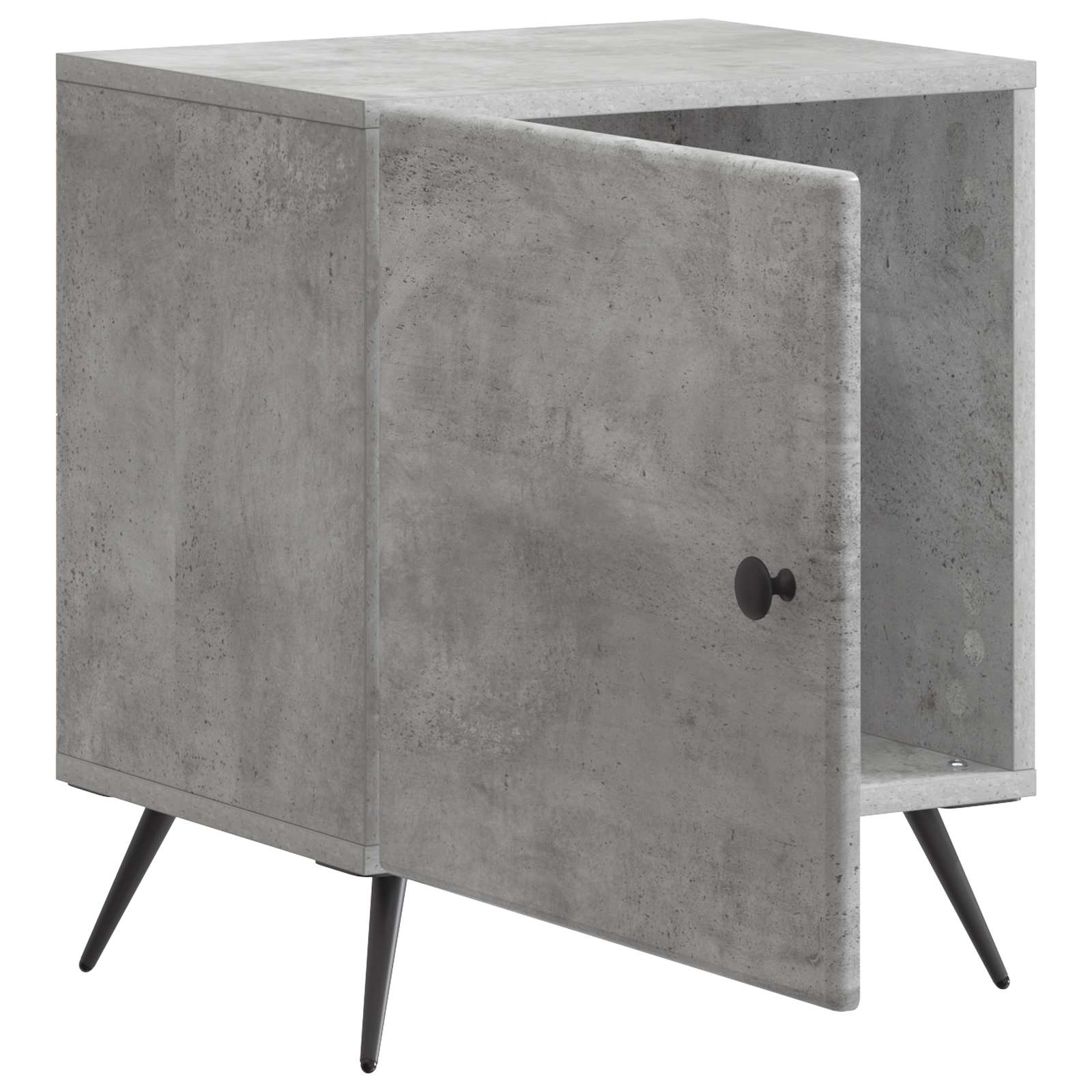Noćni ormar Betonska siva 43 x 34,5 x 50 cm Konstruirano drvo