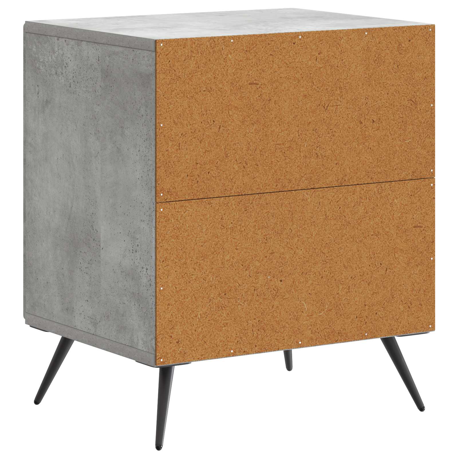 Noćni ormar Betonska siva 43 x 34,5 x 50 cm Konstruirano drvo