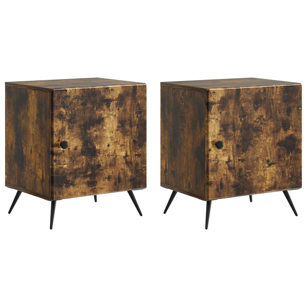 Noćni ormar 2 pcs Dimljeni hrast 43 x 34,5 x 50 cm