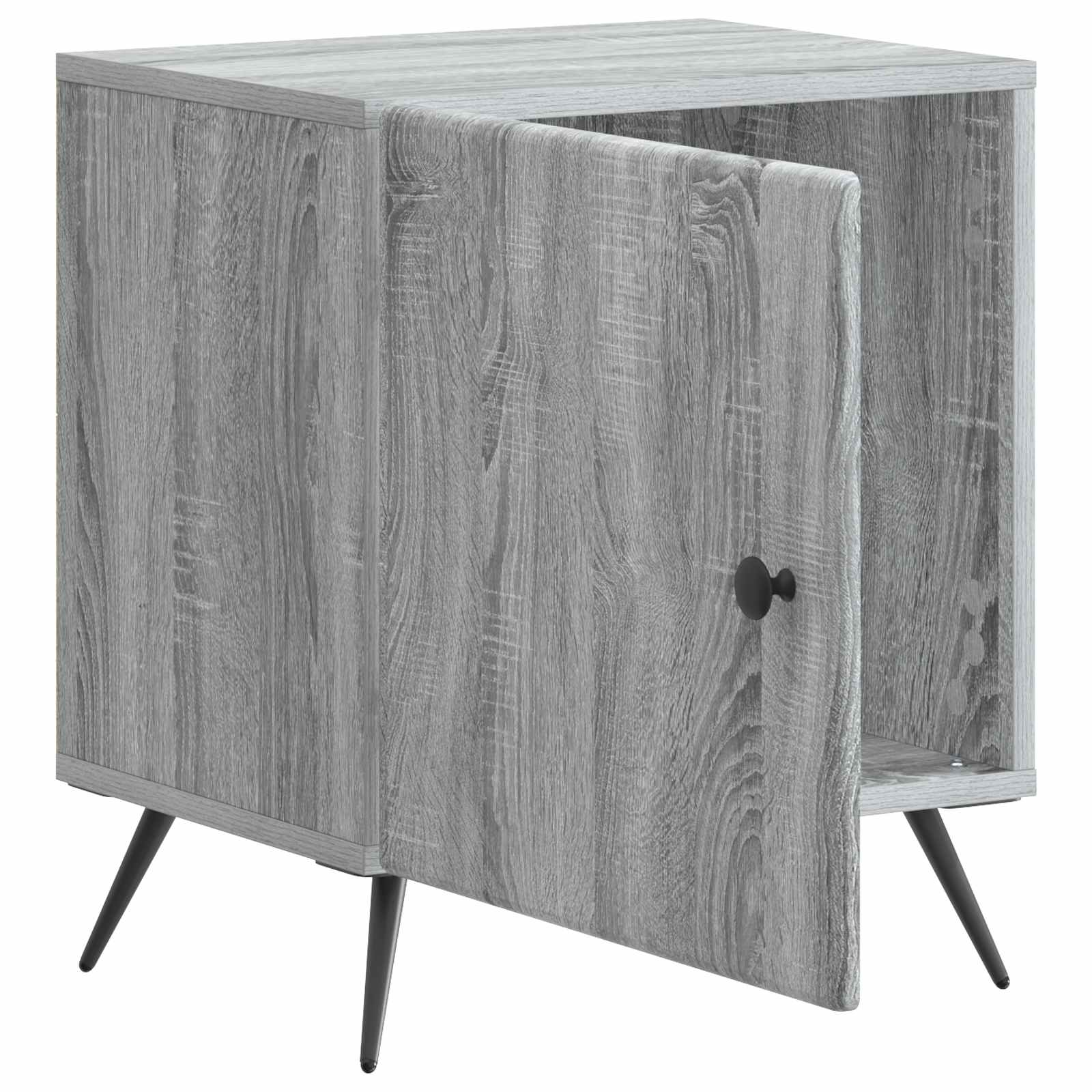 Noćni ormar 2 pcs Siva sonoma 43 x 34,5 x 50 cm