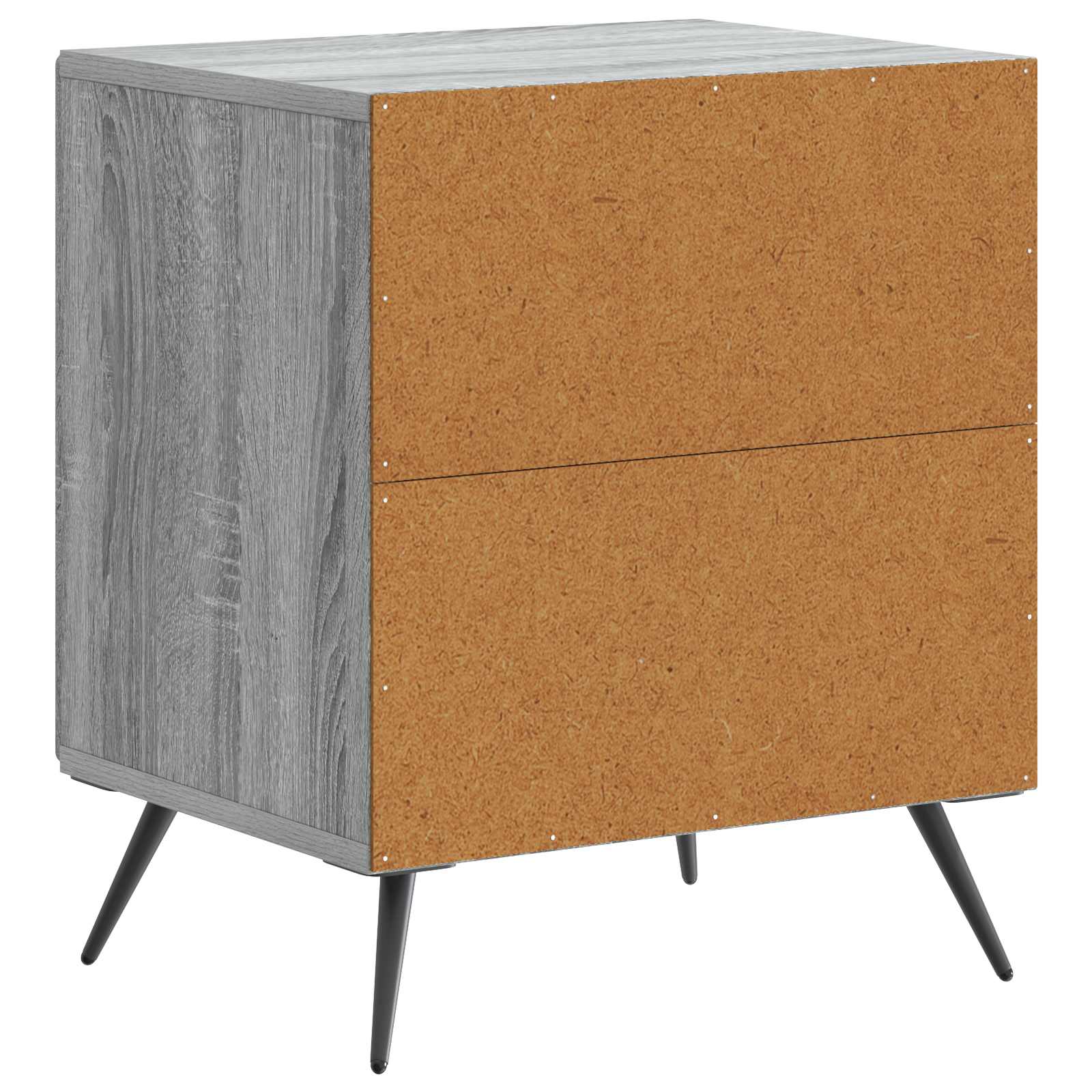 Noćni ormar 2 pcs Siva sonoma 43 x 34,5 x 50 cm