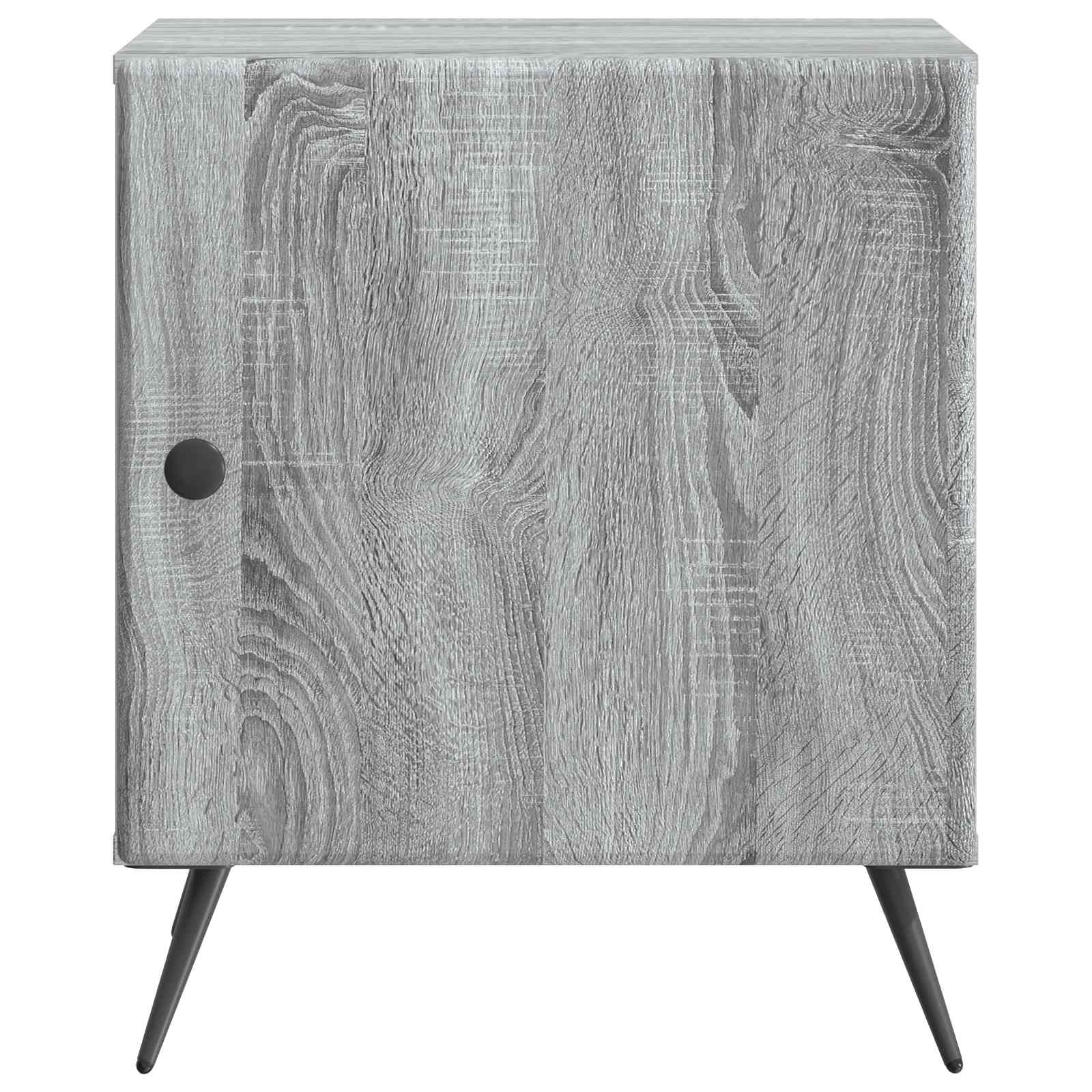 Noćni ormar 2 pcs Siva sonoma 43 x 34,5 x 50 cm