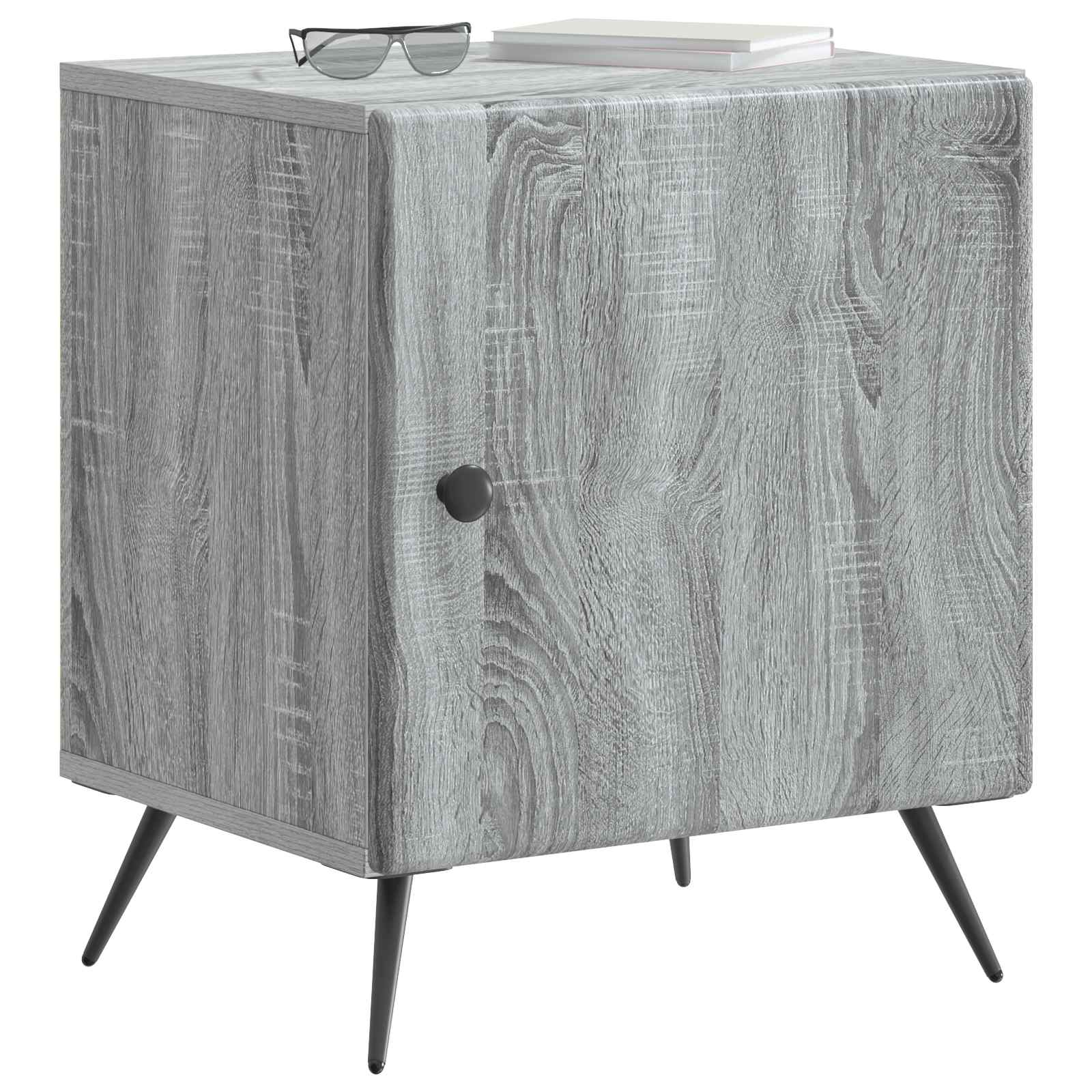 Noćni ormar 2 pcs Siva sonoma 43 x 34,5 x 50 cm