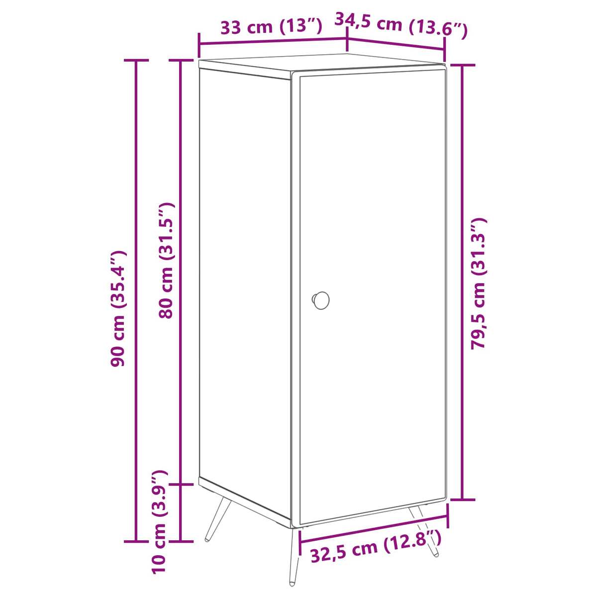 Kreveta Staro drvo 33 x 34,5 x 90 cm Konstruirano drvo
