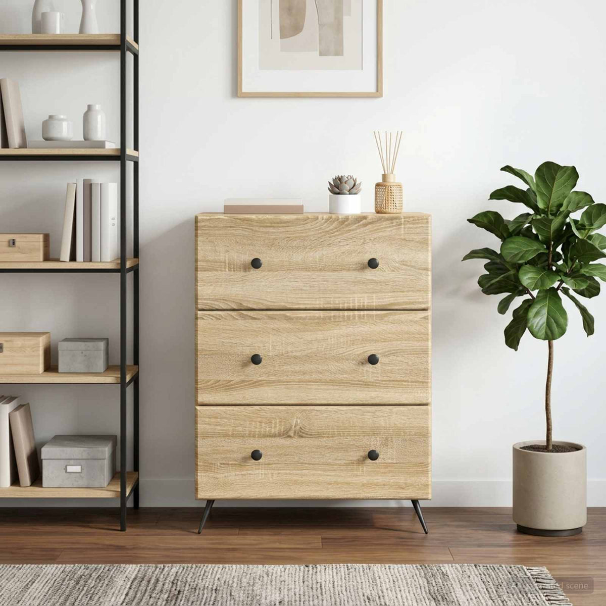 Ormar s ladicama 66 x 34,5 x 90 cm Konstruirano drvo