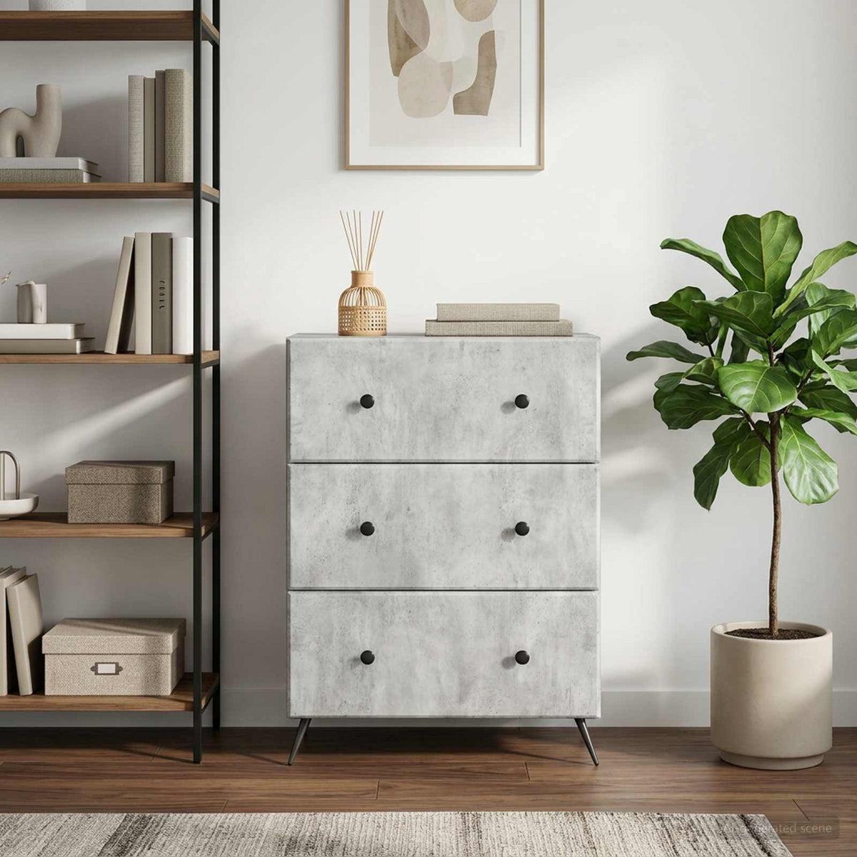 Ormar s ladicama 66 x 34,5 x 90 cm Konstruirano drvo