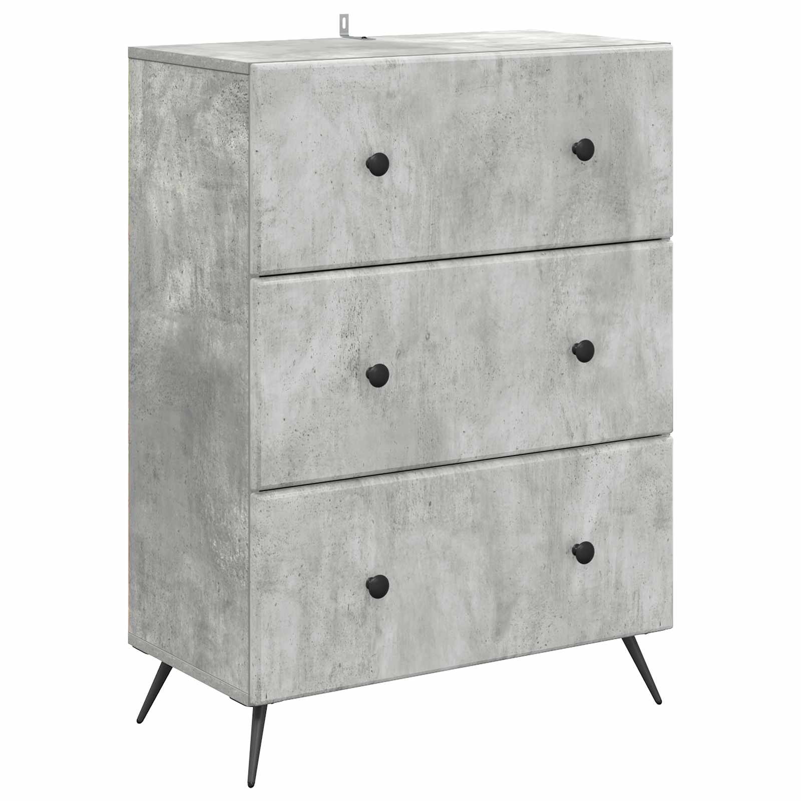 Ormar s ladicama Betonska siva 66 x 34,5 x 90 cm