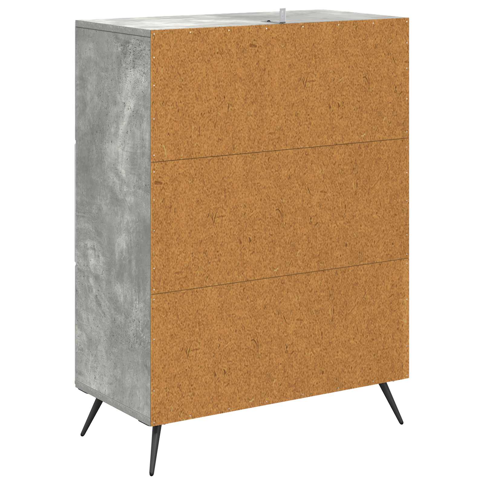 Ormar s ladicama Betonska siva 66 x 34,5 x 90 cm
