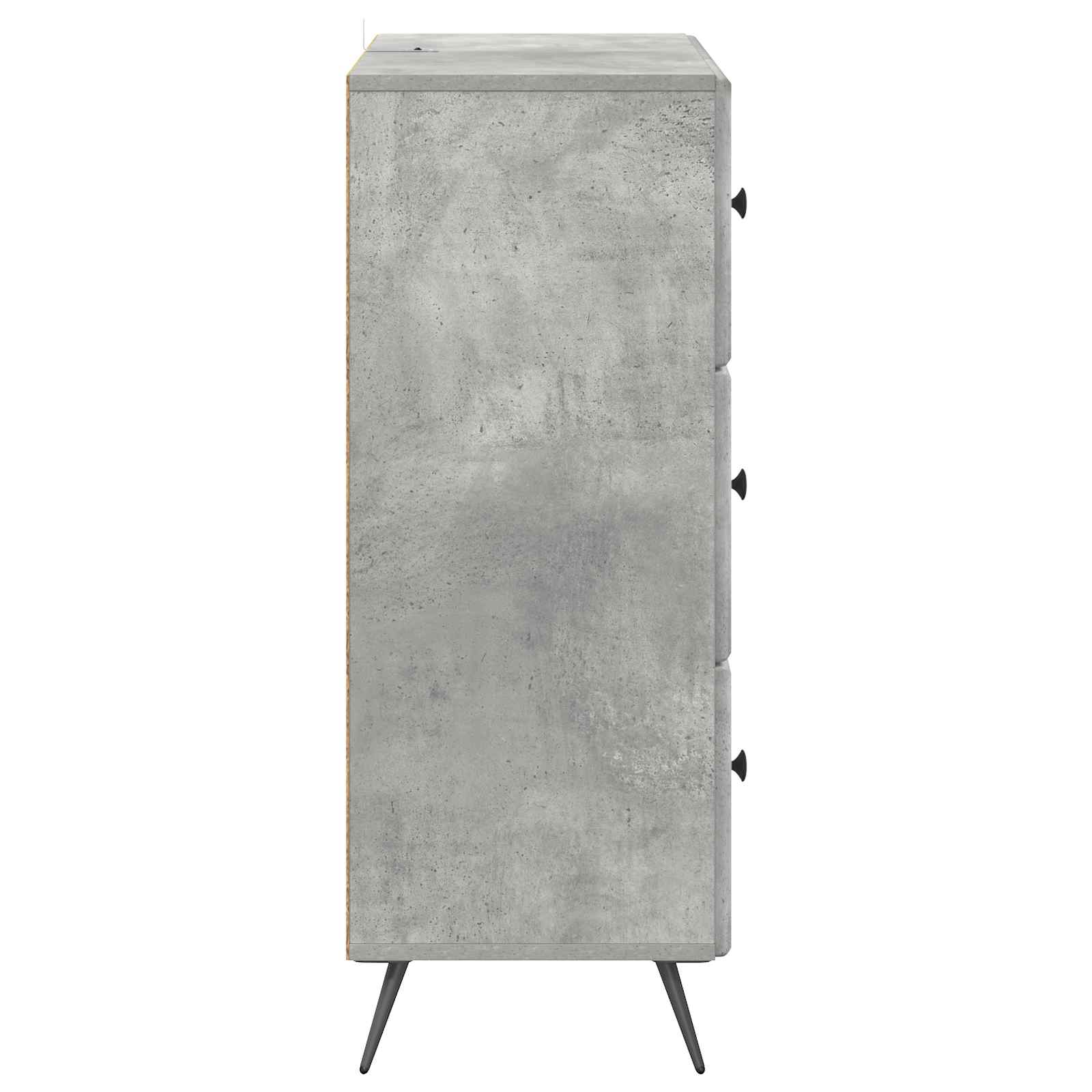 Ormar s ladicama Betonska siva 66 x 34,5 x 90 cm