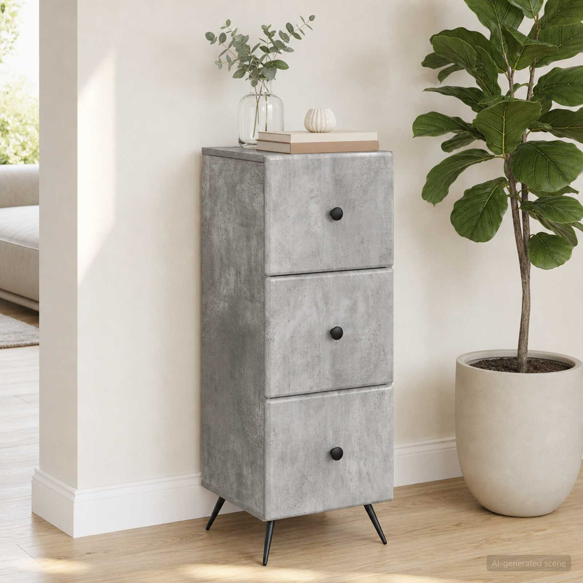 Ormar s ladicama 33 x 34,5 x 90 cm Konstruirano drvo