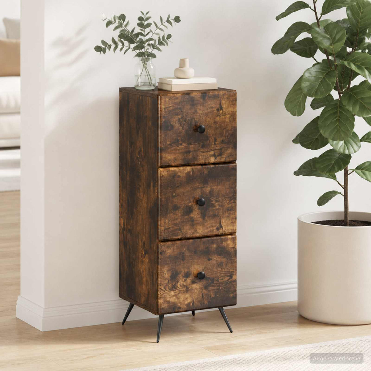 Ormar s ladicama 33 x 34,5 x 90 cm Konstruirano drvo