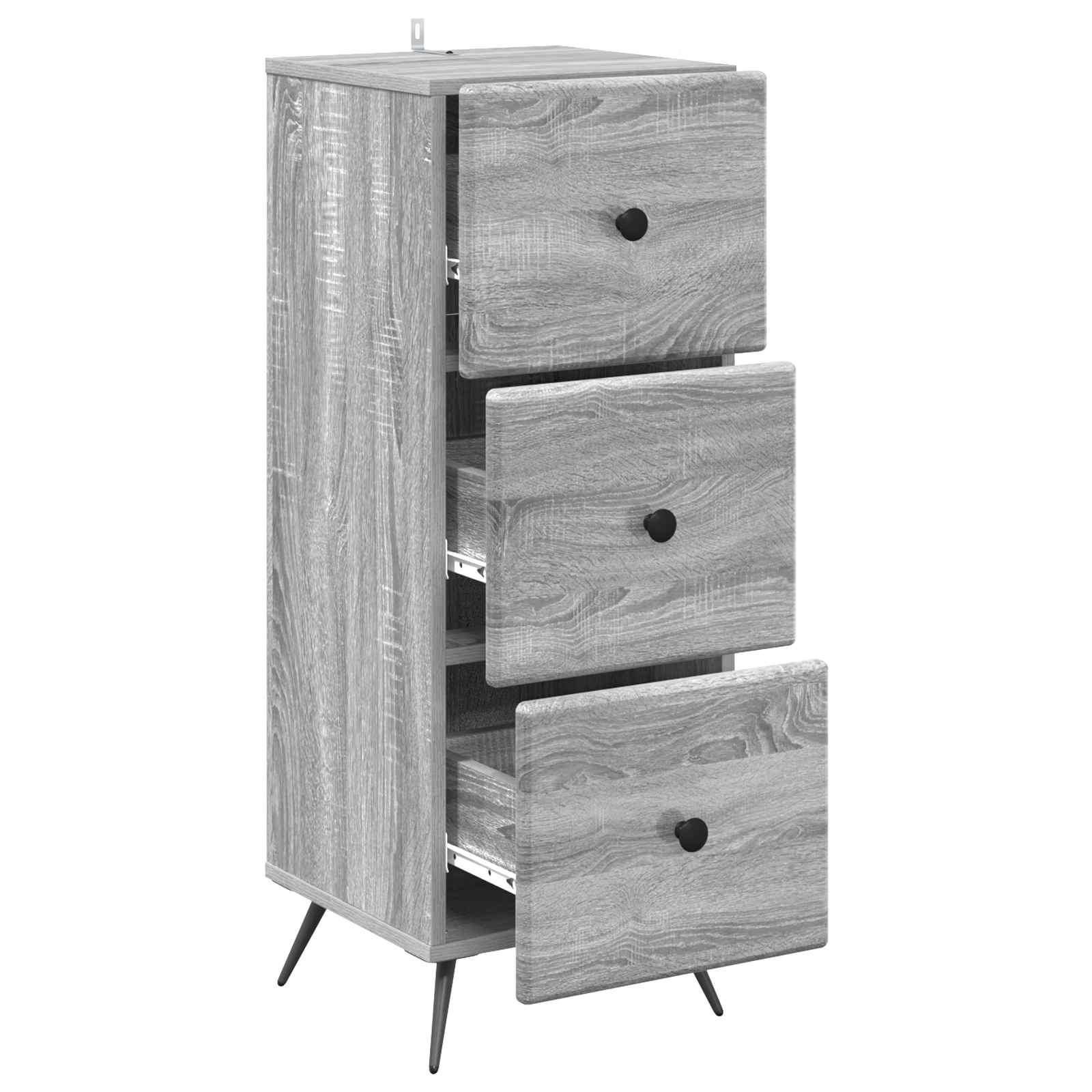 Ormar s ladicama Siva sonoma 33 x 34,5 x 90 cm