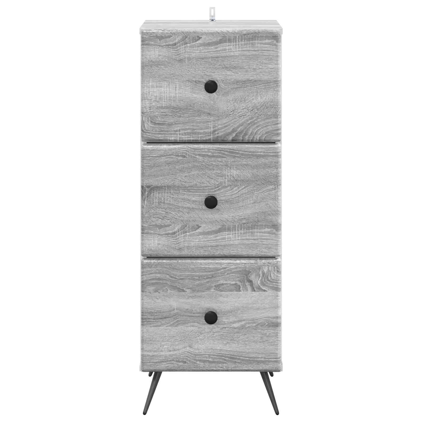 Ormar s ladicama Siva sonoma 33 x 34,5 x 90 cm