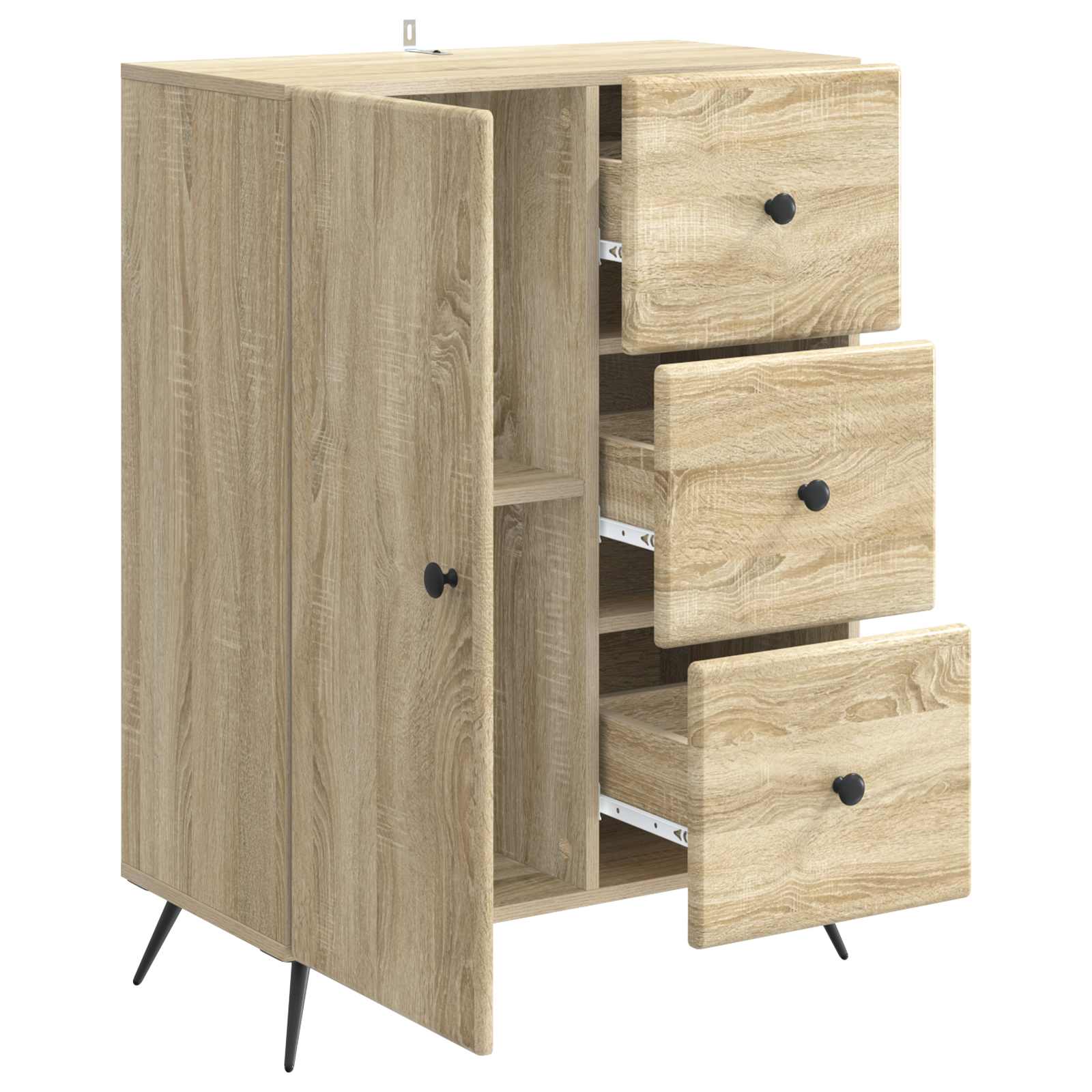 Kreveta Hrast sonoma 66 x 34,5 x 90 cm Konstruirano drvo