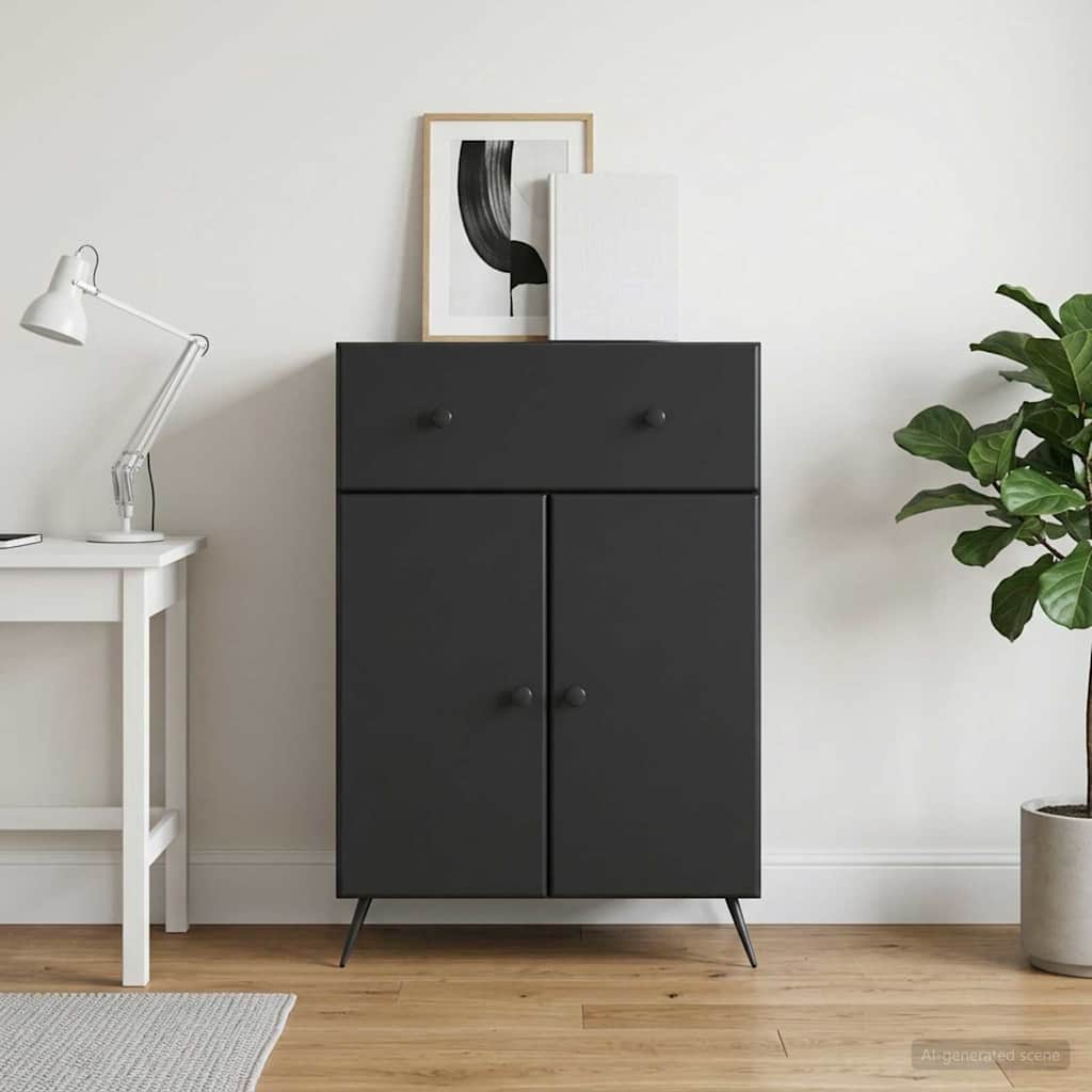 Kreveta Crna 66 x 34,5 x 90 cm Konstruirano drvo