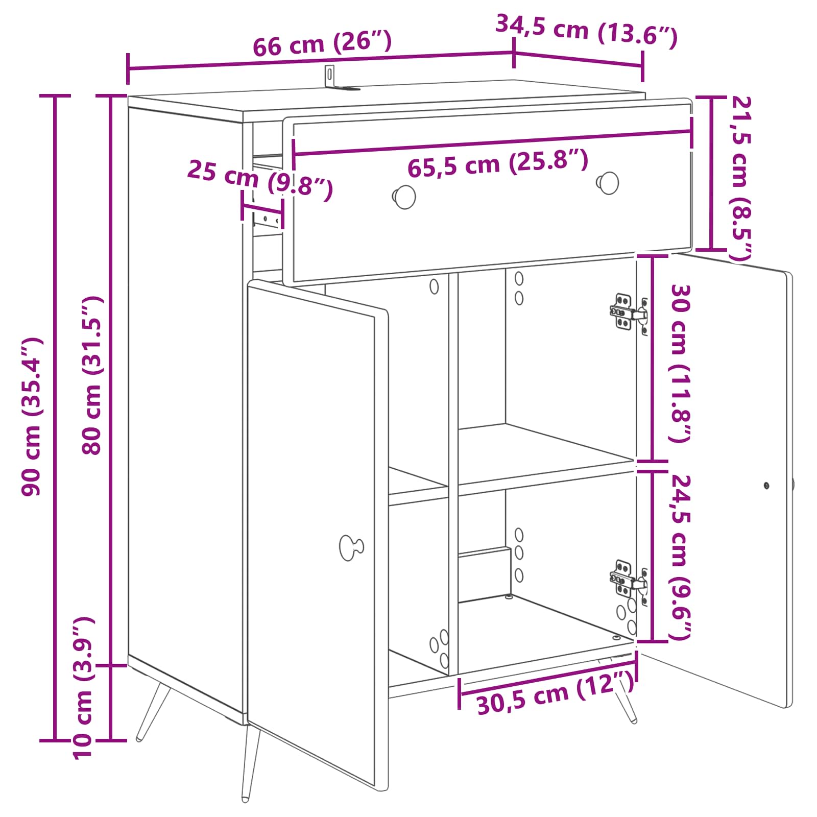 Kreveta Hrast sonoma 66 x 34,5 x 90 cm Konstruirano drvo