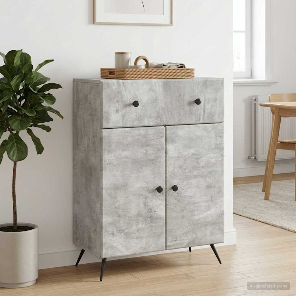 Kreveta Betonska siva 66 x 34,5 x 90 cm Konstruirano drvo