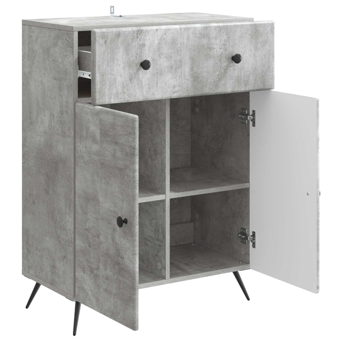 Kreveta Betonska siva 66 x 34,5 x 90 cm Konstruirano drvo