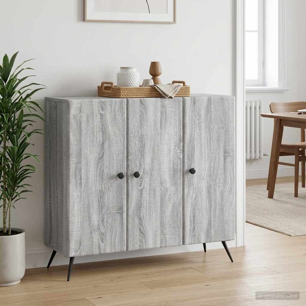 Kreveta Siva sonoma 89 x 34,5 x 80 cm Konstruirano drvo