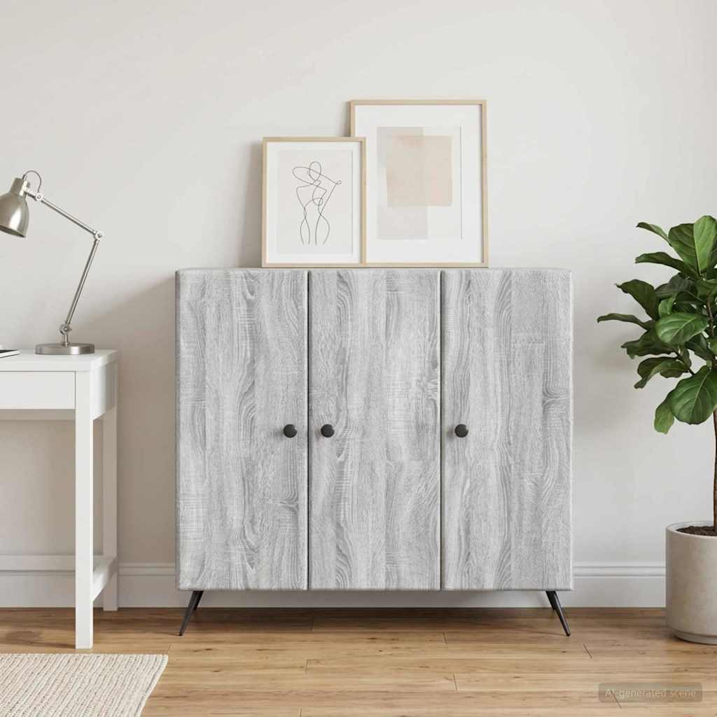 Kreveta Siva sonoma 89 x 34,5 x 80 cm Konstruirano drvo