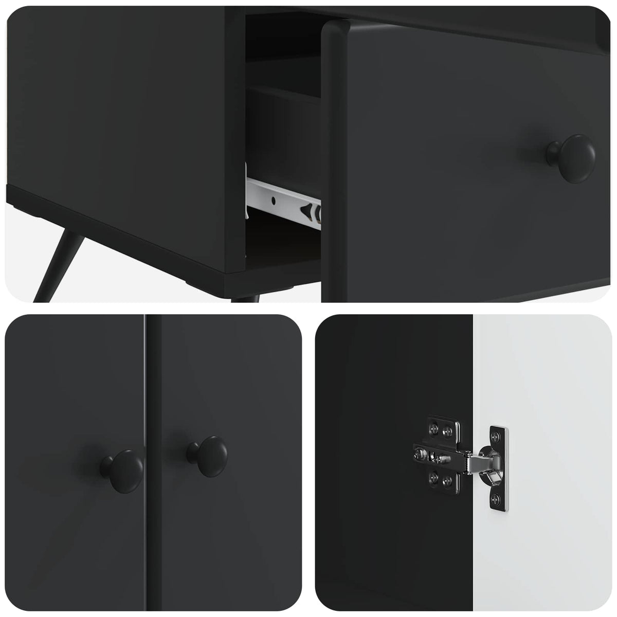 Kreveta Crna 66 x 34,5 x 95 cm Konstruirano drvo