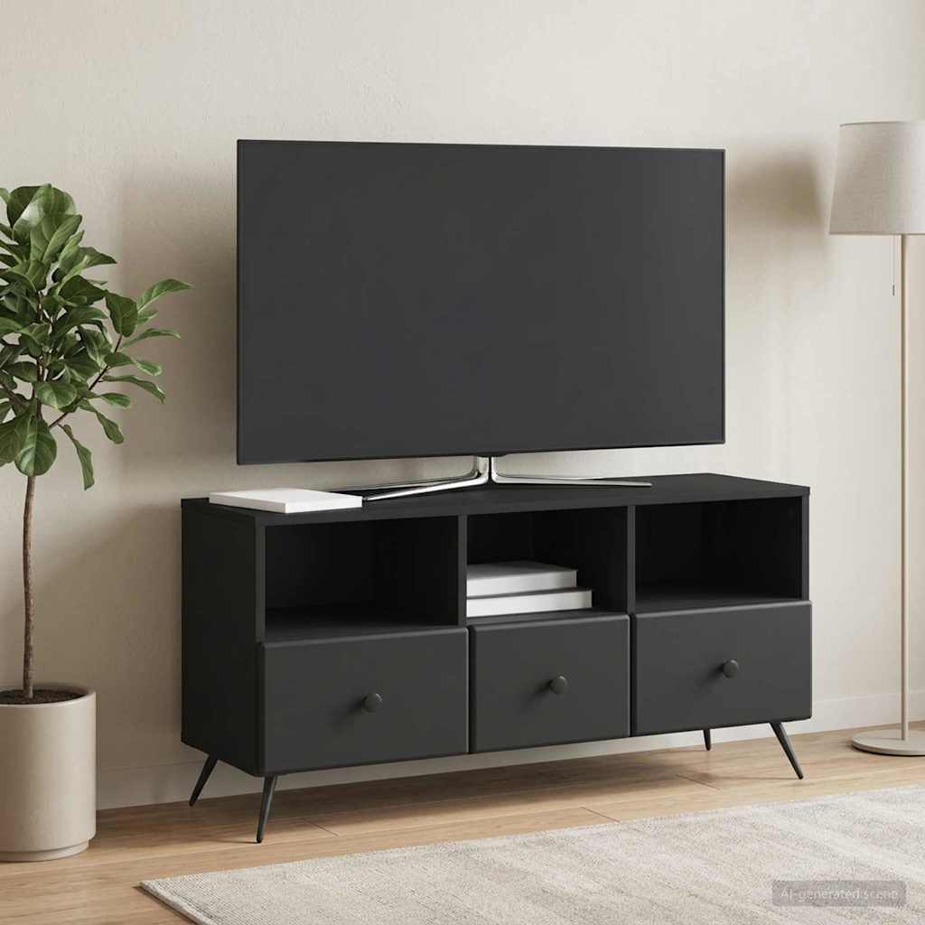 TV ormar s ladicama Crna 102 x 34,5 x 50 cm Konstruirano drvo