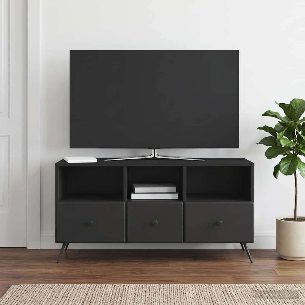 TV ormar s ladicama Crna 102 x 34,5 x 50 cm Konstruirano drvo