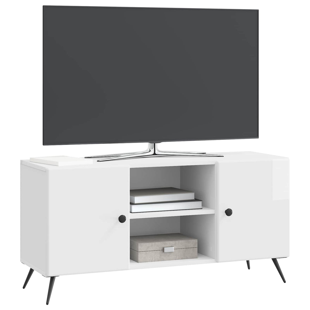 TV ormar 102 x 34,5 x 50 cm Bijela visokog sjaja
