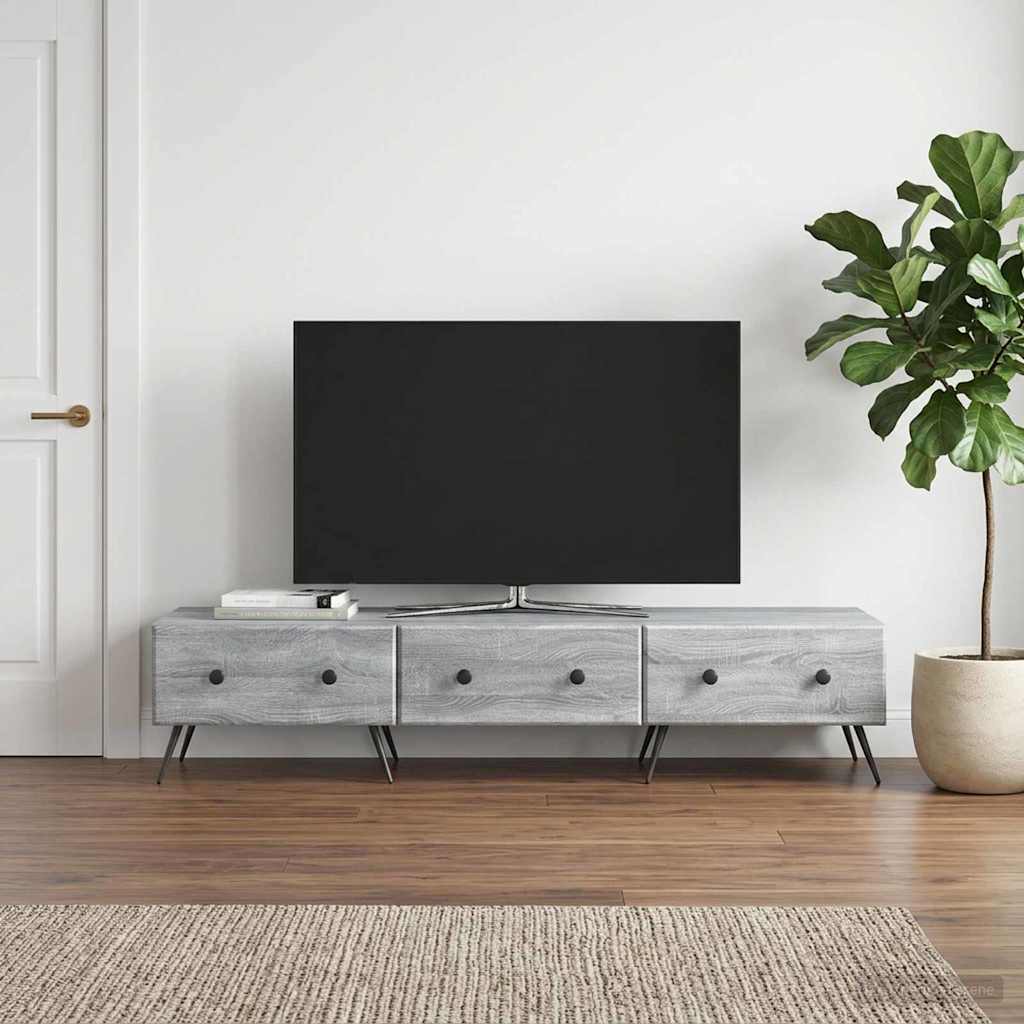 TV ormar Siva sonoma 147 x 34,5 x 30 cm Konstruirano drvo