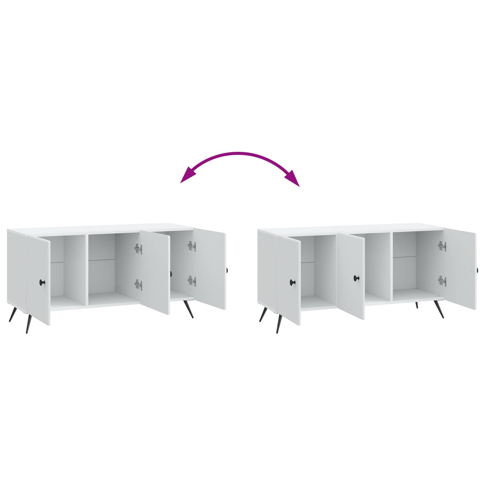 TV ormar Bijela 99 x 34,5 x 50 cm Konstruirano drvo