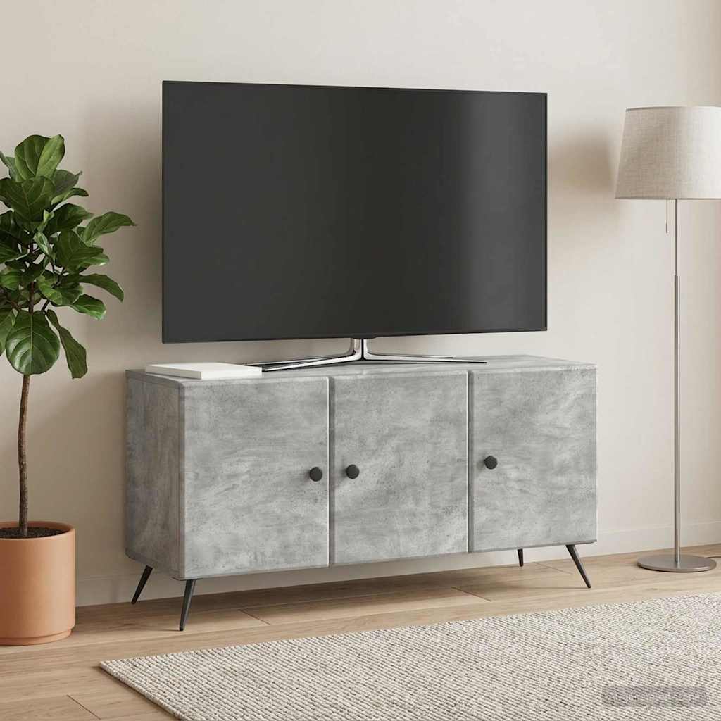 TV ormar Betonska siva 99 x 34,5 x 50 cm Konstruirano drvo