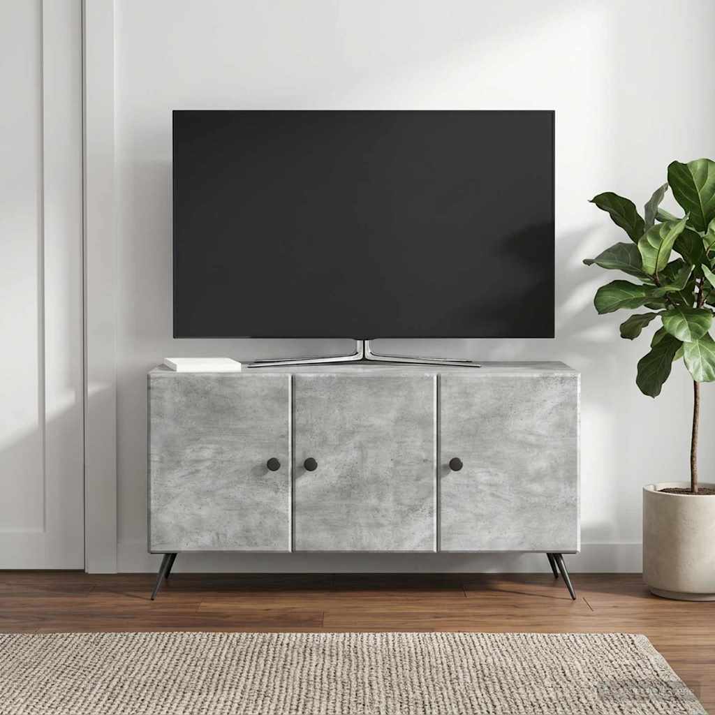 TV ormar Betonska siva 99 x 34,5 x 50 cm Konstruirano drvo