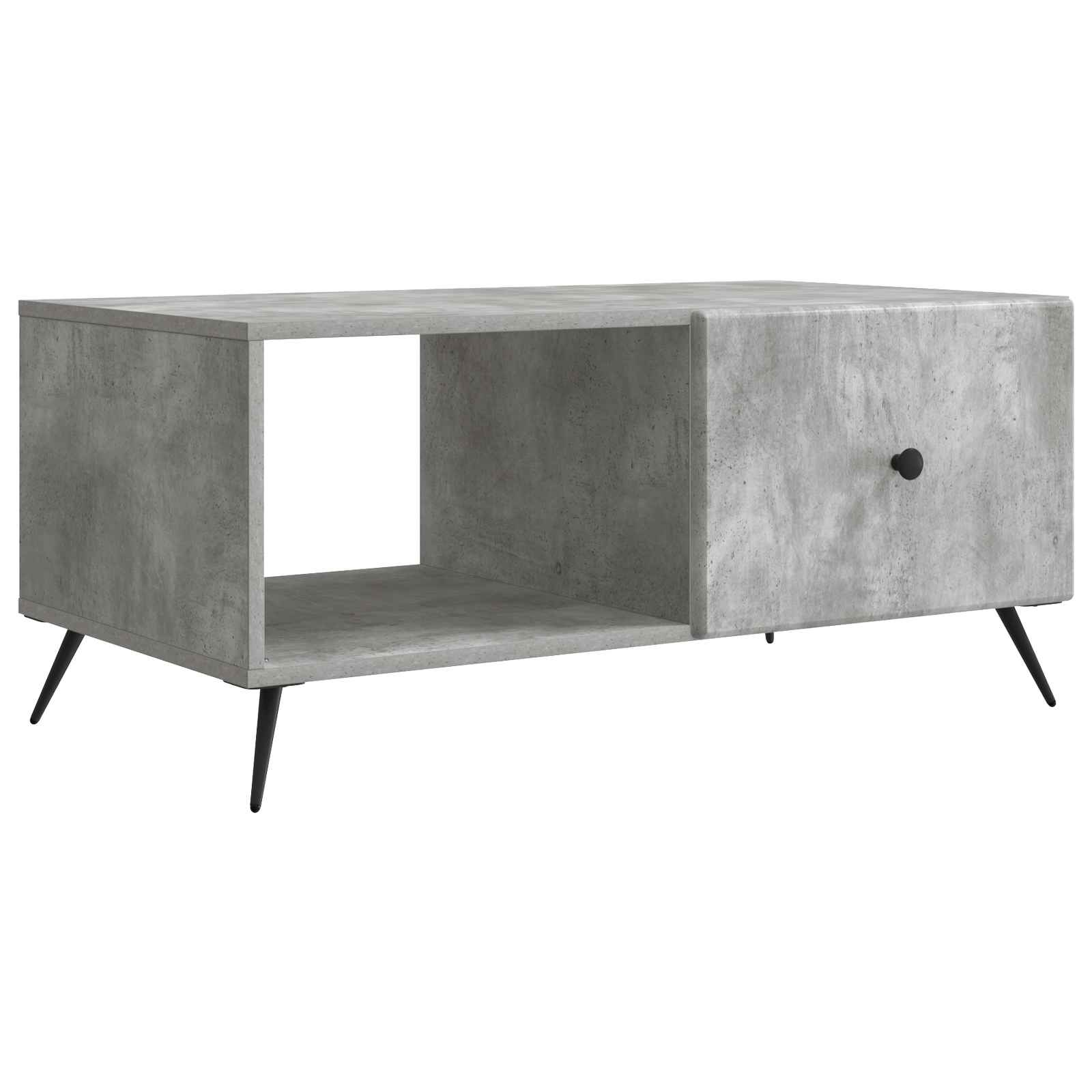 Kava Stol Betonska siva 90 x 50 x 40 cm Konstruirano drvo