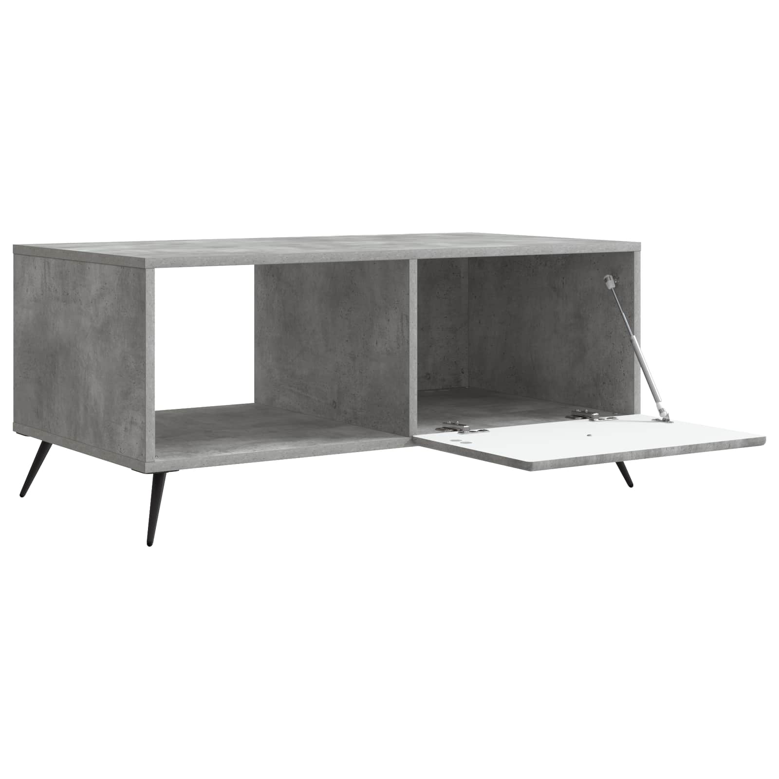 Kava Stol Betonska siva 90 x 50 x 40 cm Konstruirano drvo