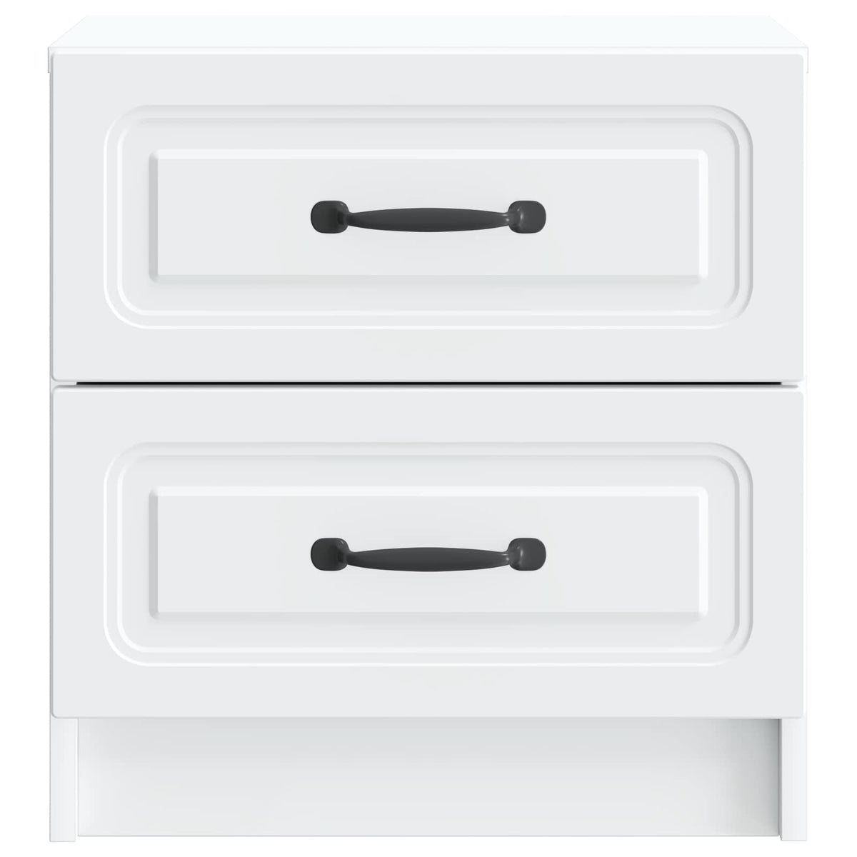 Noćni ormar 2 pcs Bijela 43 x 34,5 x 44,5 cm Konstruirano drvo