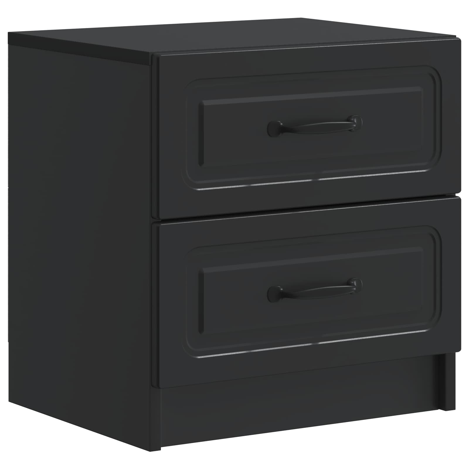 Noćni ormar Crna 43 x 34,5 x 44,5 cm Konstruirano drvo